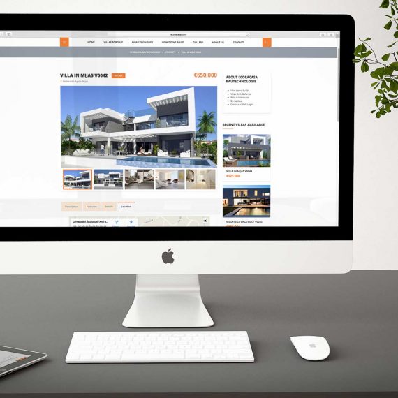 Diseño web wordpress para inmobiliaria en Málaga. Mejor Agencia de Publicidad en Málaga. Elkoko.