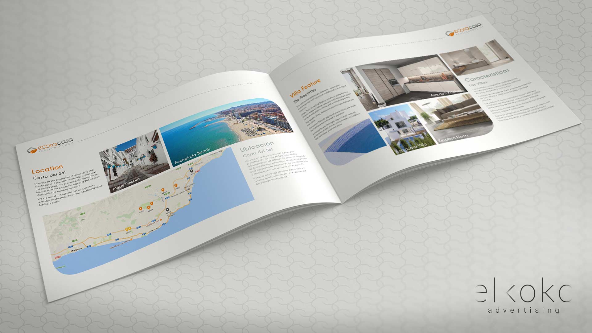 Diseño de catálogo para inmobiliaria en Málaga. Mejor Agencia de Publicidad en Málaga. Elkoko.