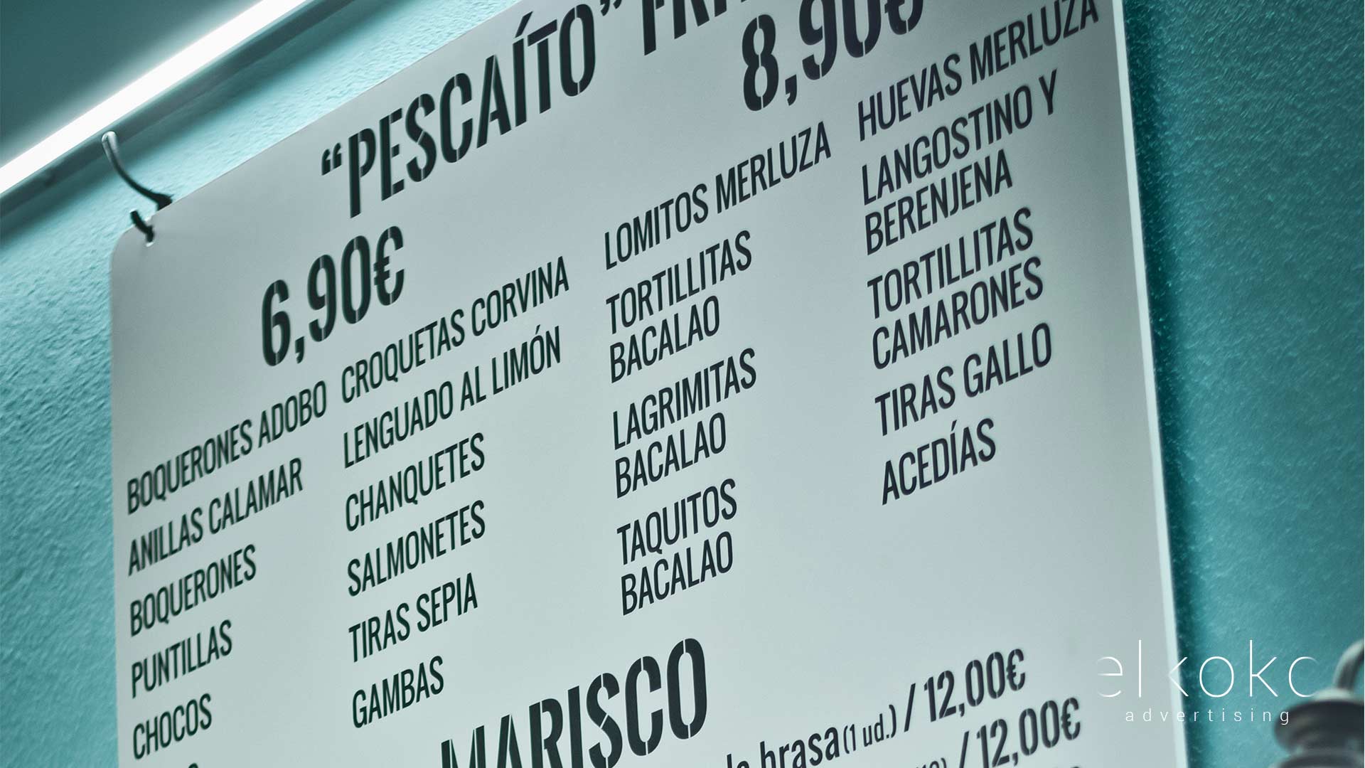 Diseño de cartelería para restaurantes. Mejores agencias de publicidad en Málaga.