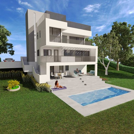 Infografias 3D para viviendas. Modelados 3D y render 3D. Málaga.