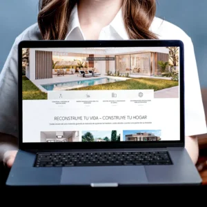 Página de inicio de la web de Hojas Arquitectos, estudio de arquitectura en Mijas Costa, Málaga